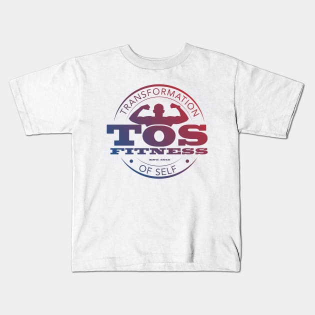 TOS Blue-Red Blend Kids T-Shirt by Transformation of Self 